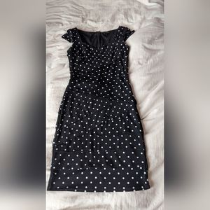 White House Black Market polka dot dress